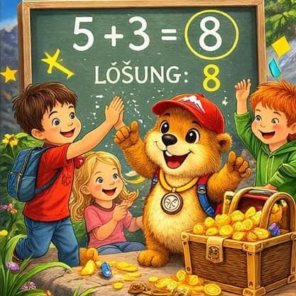 Cleverli begleitet ein Kind beim Mathe üben
